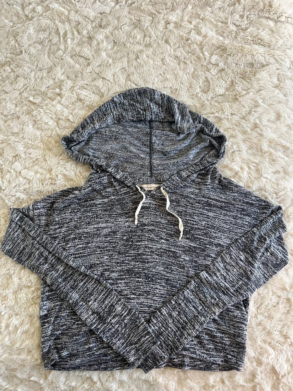 Abercrombie & Fitch Heathered Grey Loose Hoodie Size S